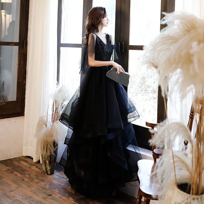 Diynav Dress Women Black High-End Temperament Banquet Noble Host High-End Design Sense Light Luxury Small French