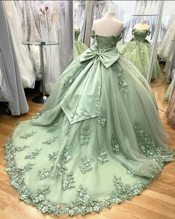 Diynav Back Quinceanera Dresses Off Shoulder Ball Gown For 15th Birthday Party HZ1017 - Image 3