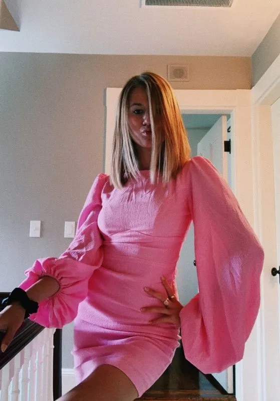 Diynav Hot Pink Homecoming Dress,Hot Pink Party Dress HZ1017