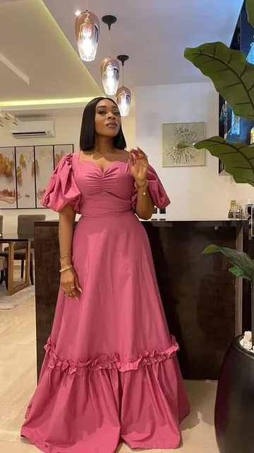 Diynav And Stylish Ladies Long Gown,Retro A-line Evening Dress HZ1017 - Image 2