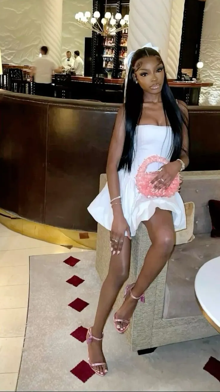 Diynav A Line Satin Strapless White Homecoming Dress HZ1017