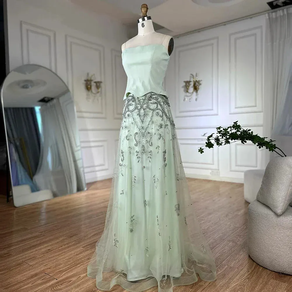 Diynav Arabic Evening Dress Wedding Elegant Formal Party Gowns HZ1017 - Image 6