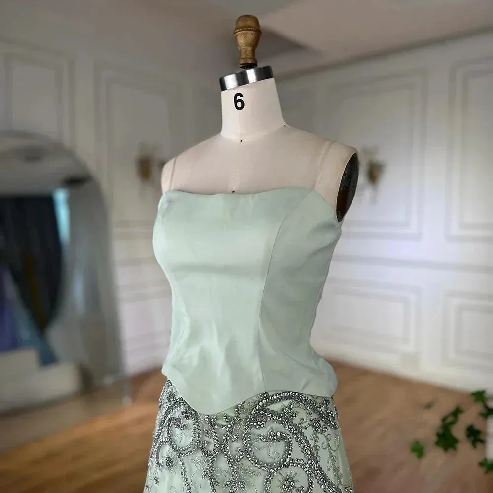 Diynav Arabic Evening Dress Wedding Elegant Formal Party Gowns HZ1017 - Image 9