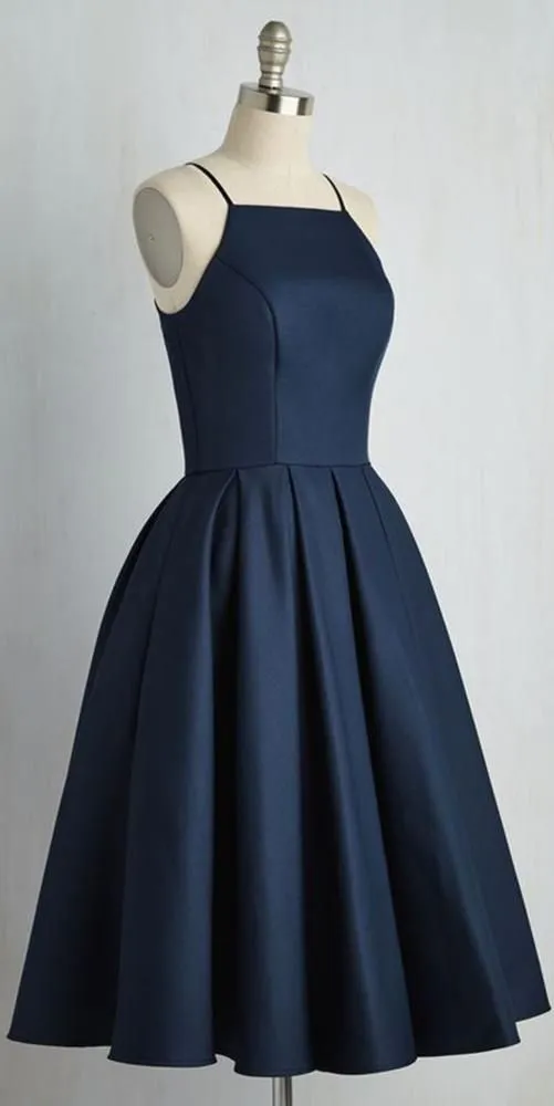 Diynav Spaghetti Straps Short Homecoming Dress Cute Girls Short Cocktail Party Dress Short School Dance Dresses HZ1017