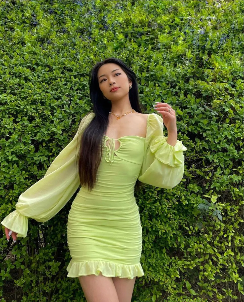 Diynav Green Bodycon Dress Green Homecoming Dress HZ1017