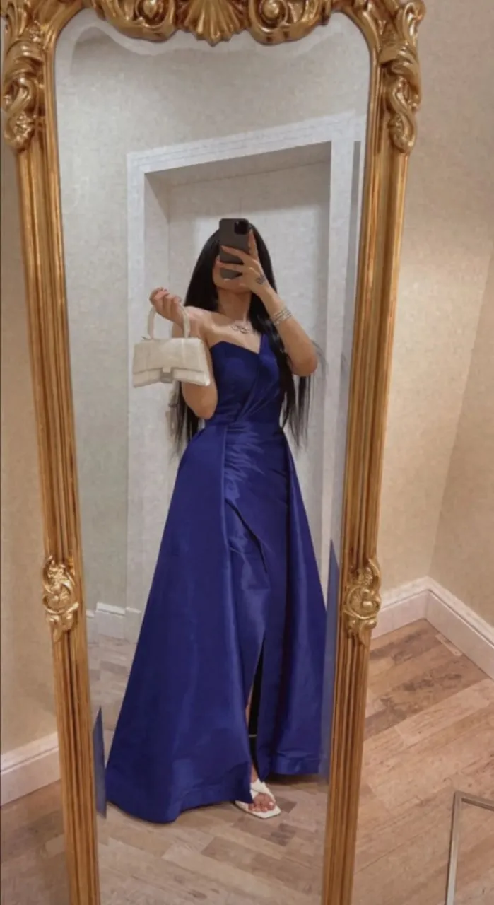 Diynav Blue Evening Dress,Blue Gala Dress HZ1017