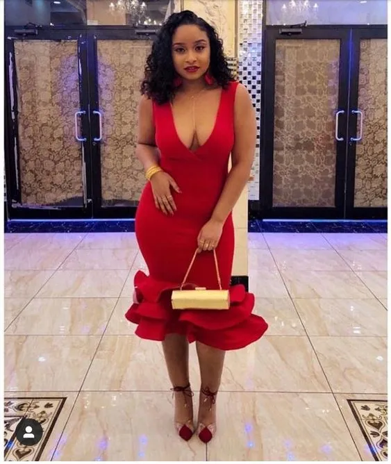 Diynav Red Sleeveless Evening Dress HZ1017