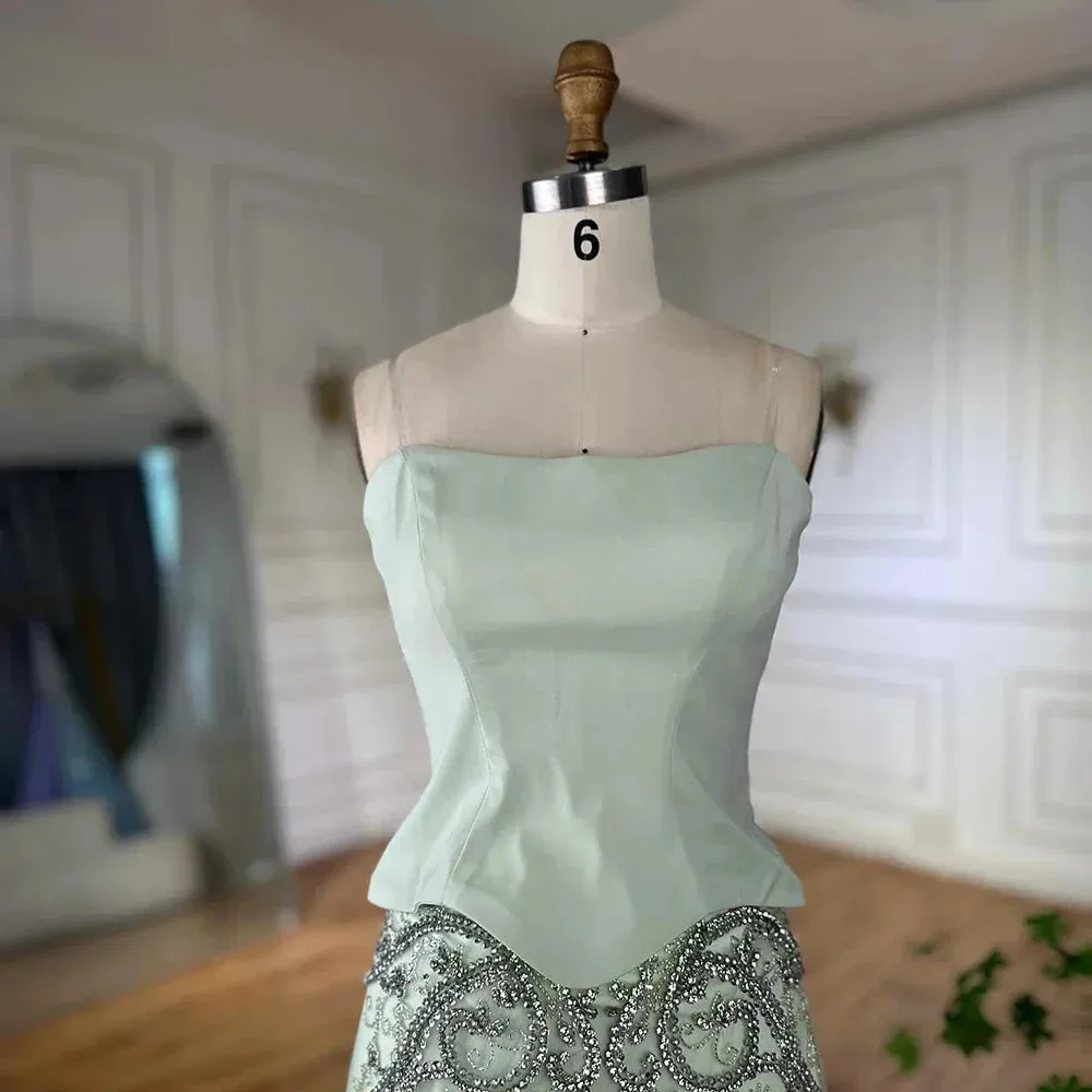 Diynav Arabic Evening Dress Wedding Elegant Formal Party Gowns HZ1017 - Image 8