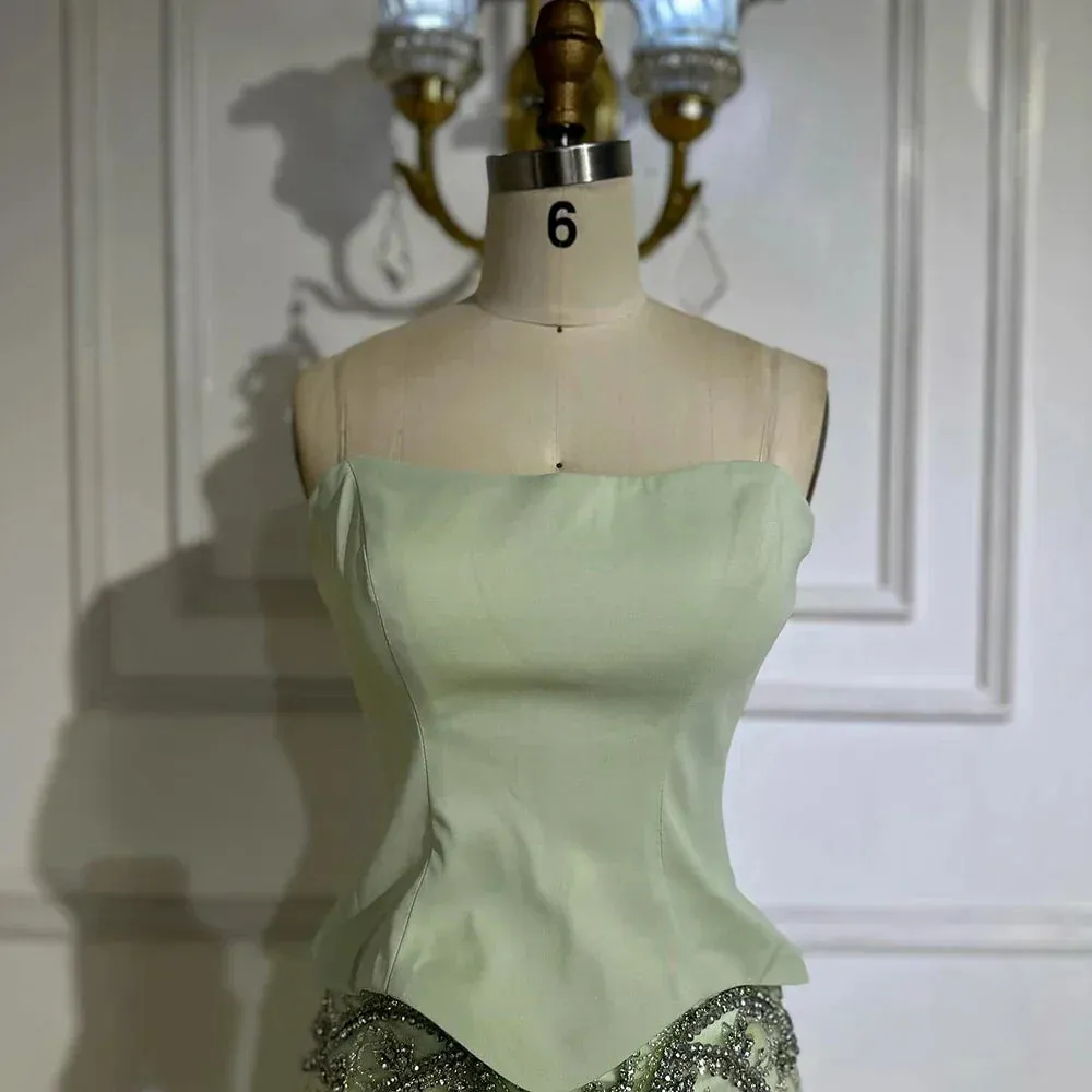 Diynav Arabic Evening Dress Wedding Elegant Formal Party Gowns HZ1017 - Image 3