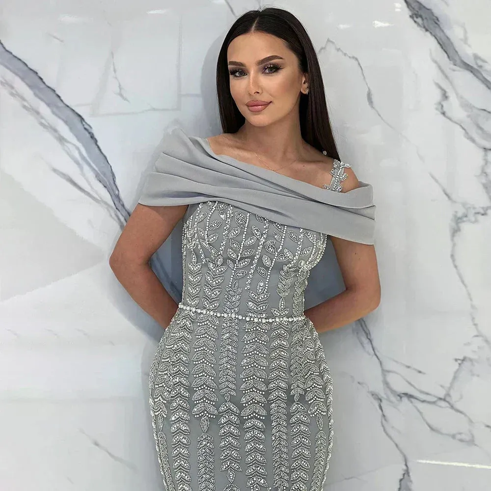 Diynav Elegant Evening Dresses Gowns For Party Dress HZ1017 - Image 3