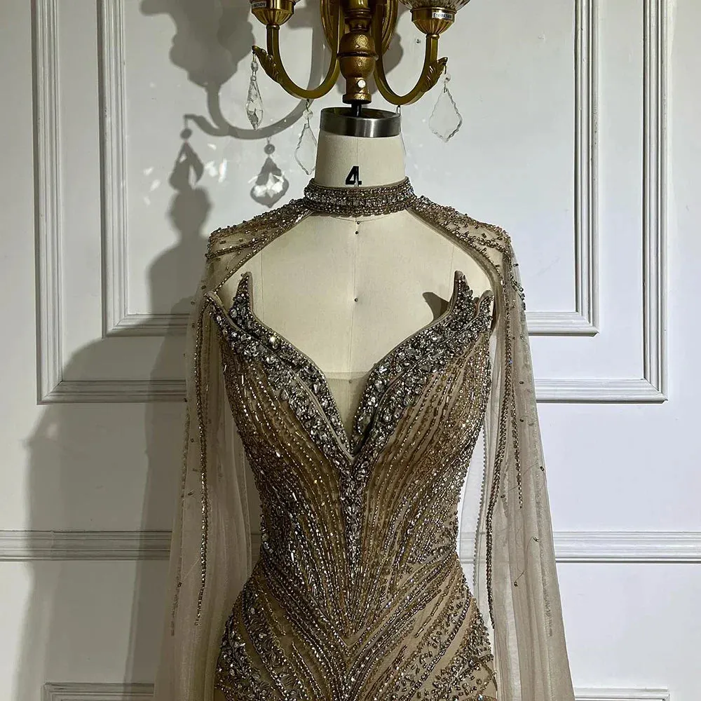 Diynav Designer Evening Dresses Mermaid Gowns for Formal Occasion HZ1017 - Image 5