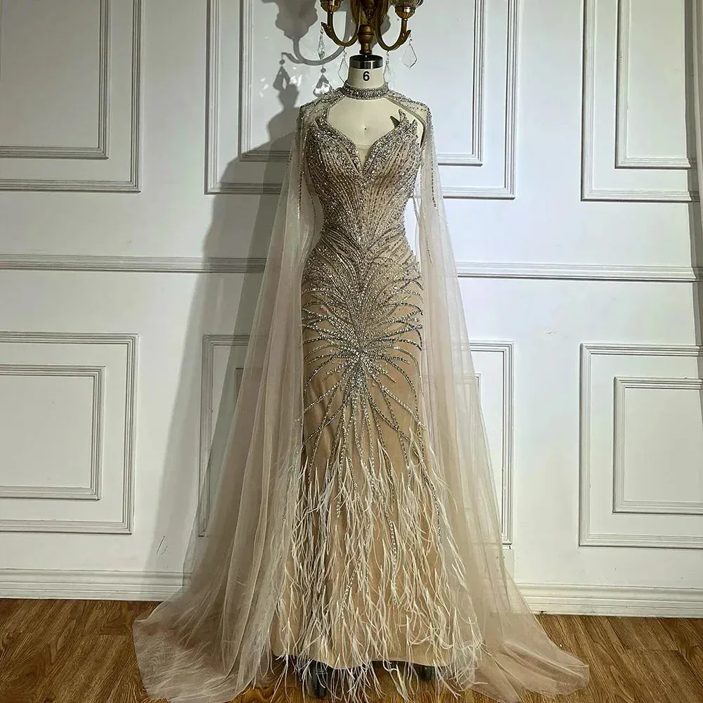 Diynav Designer Evening Dresses Mermaid Gowns for Formal Occasion HZ1017 - Image 7