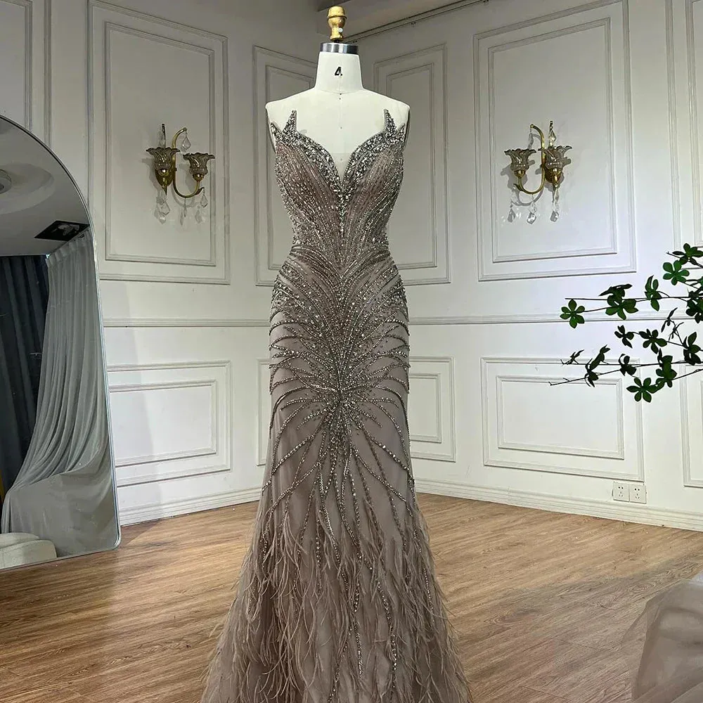 Diynav Designer Evening Dresses Mermaid Gowns for Formal Occasion HZ1017 - Image 3