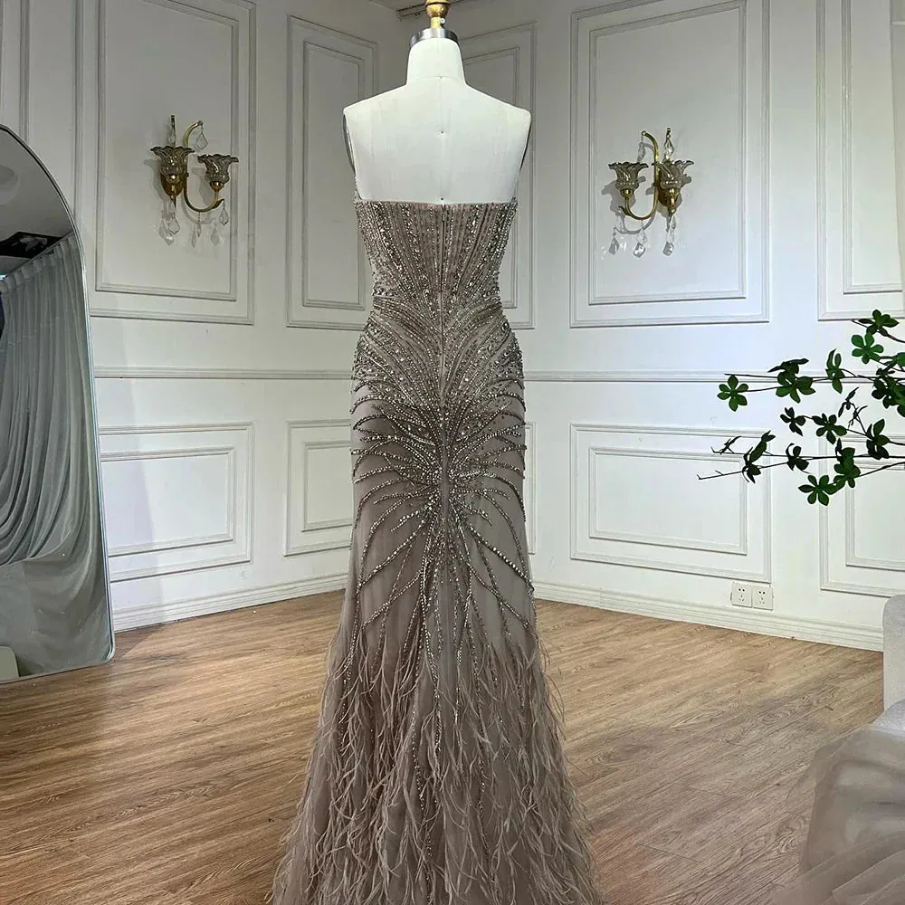 Diynav Designer Evening Dresses Mermaid Gowns for Formal Occasion HZ1017 - Image 4