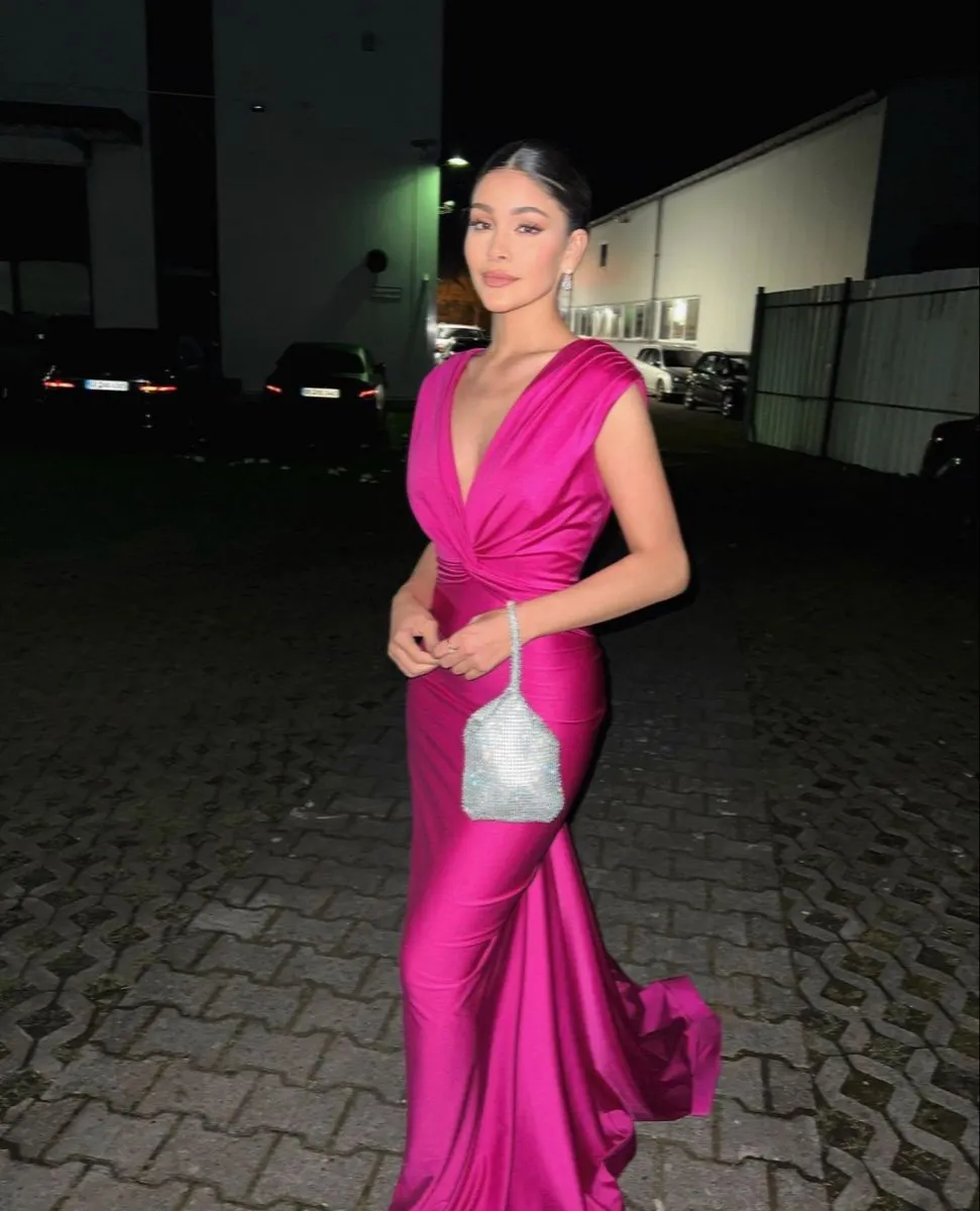 Diynav V Neck Mermaid Evening Dress Gala Dress HZ1017