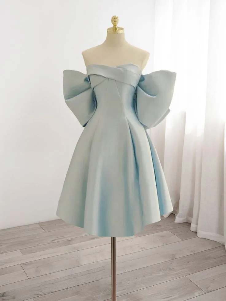 Diynav Sweetheart Neck Satin Homecoming Dress HZ1017