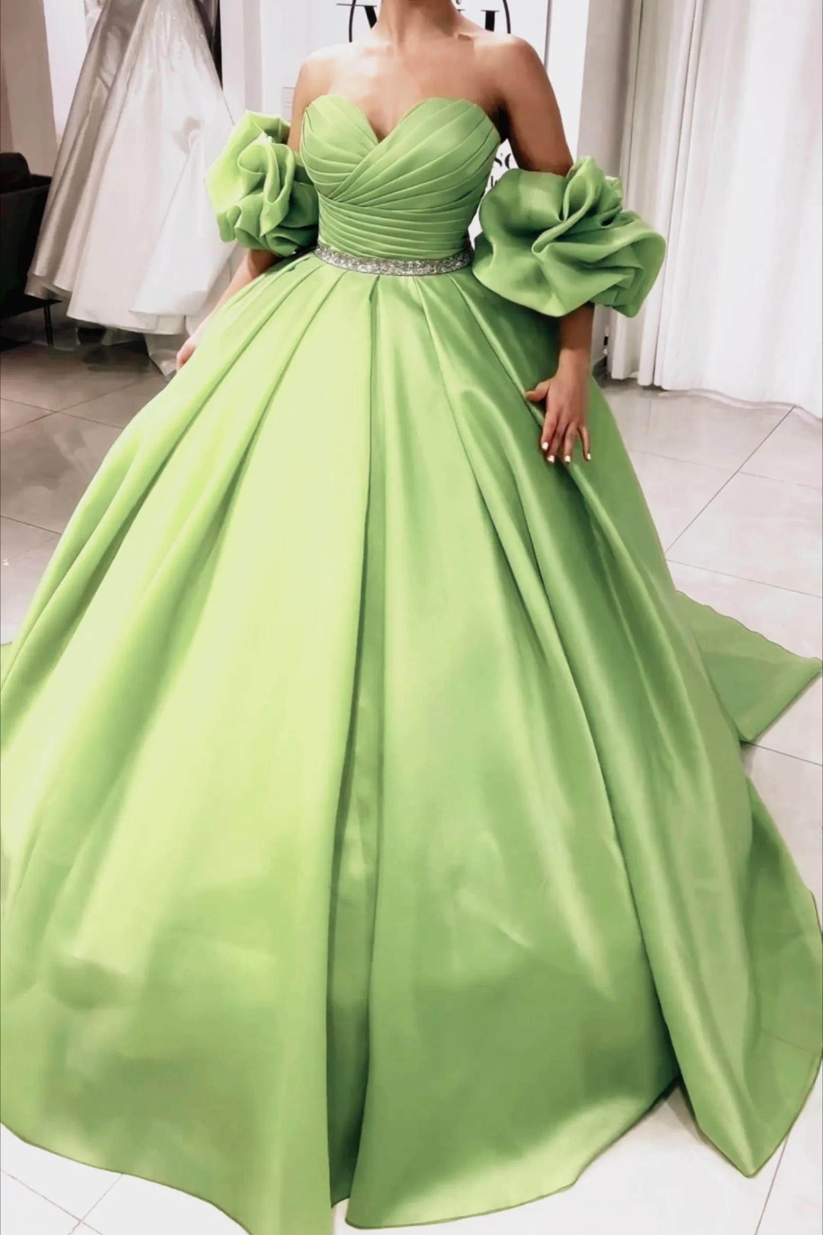 Diynav Green Ball Gown 15 Dress for quinceanera HZ1017