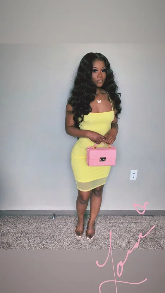 Diynav Spaghetti Straps Light Yellow Bodycon Dress,Light Yellow Homecoming Dress HZ1017