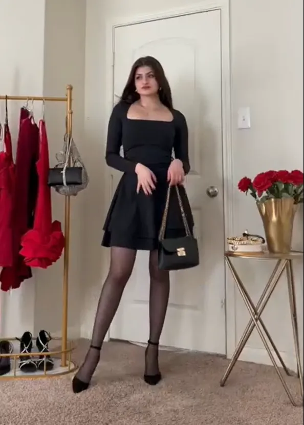 Diynav Black Party Dress,Black Outfit Dress,Short Homecoming Dress HZ1017