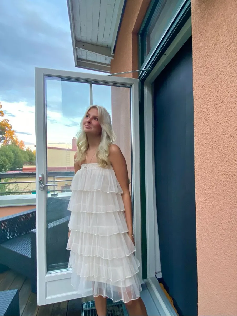 Diynav Arrival Tulle Tiered Homecoming Dress,Summer Outfit Dress HZ1017