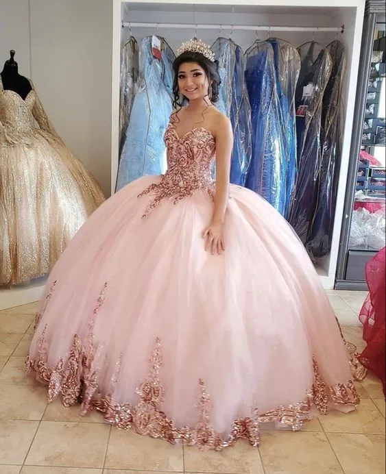 Diynav Sweetheart Neckline Ball Gown Quinceanera Dress Tulle Princess Dress HZ1017