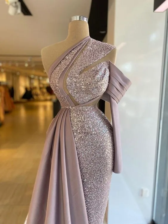 Diynav Sequin And Satin Evening Dress ,Pageant Dress HZ1017