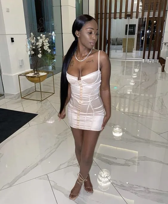 Diynav Spaghetti Straps Bodycon Dress,Mini Dress ,Sexy Short Homecoming Dress HZ1017