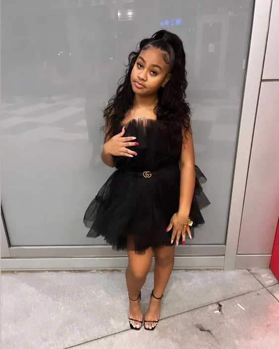 Diynav Tulle Homecoming Dress Cute Little Black Party Dress HZ1017