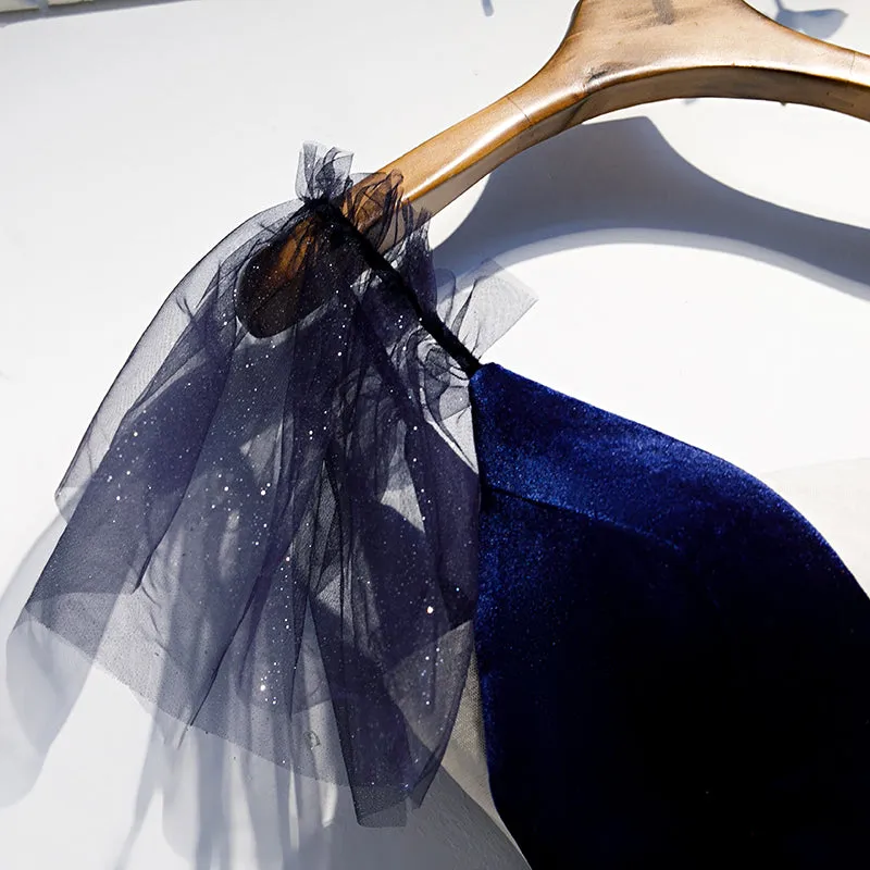 Diynav velvet tulle short homecoming dress HZ1017 - Image 4