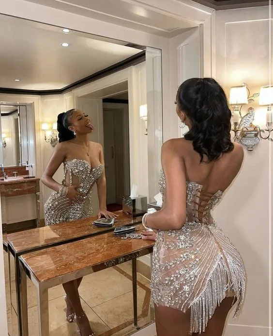 Diynav Birthday Outfit Dress,Luxurious Heavy Handmade Party Dress ,Stunning Homecoming Dress HZ1017