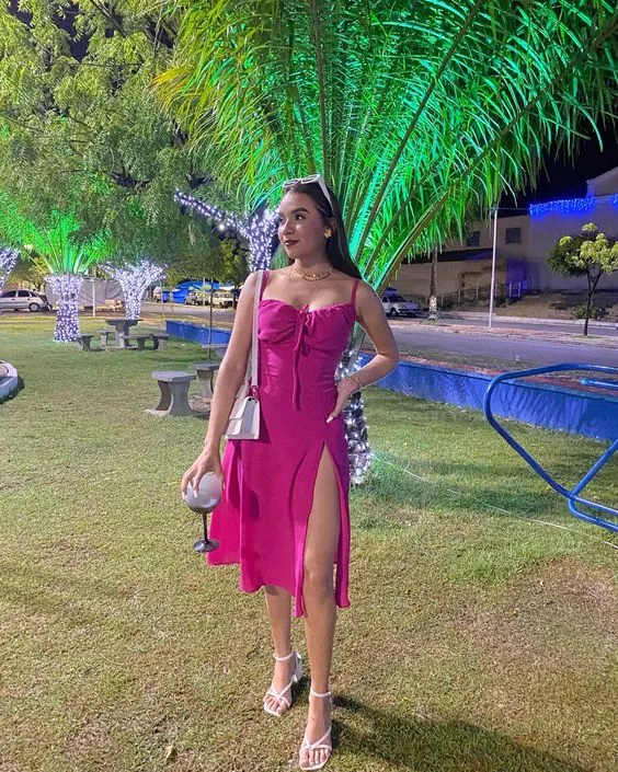 Diynav Slit Sleeveless Midi Dress,Short Evening Dress HZ1017