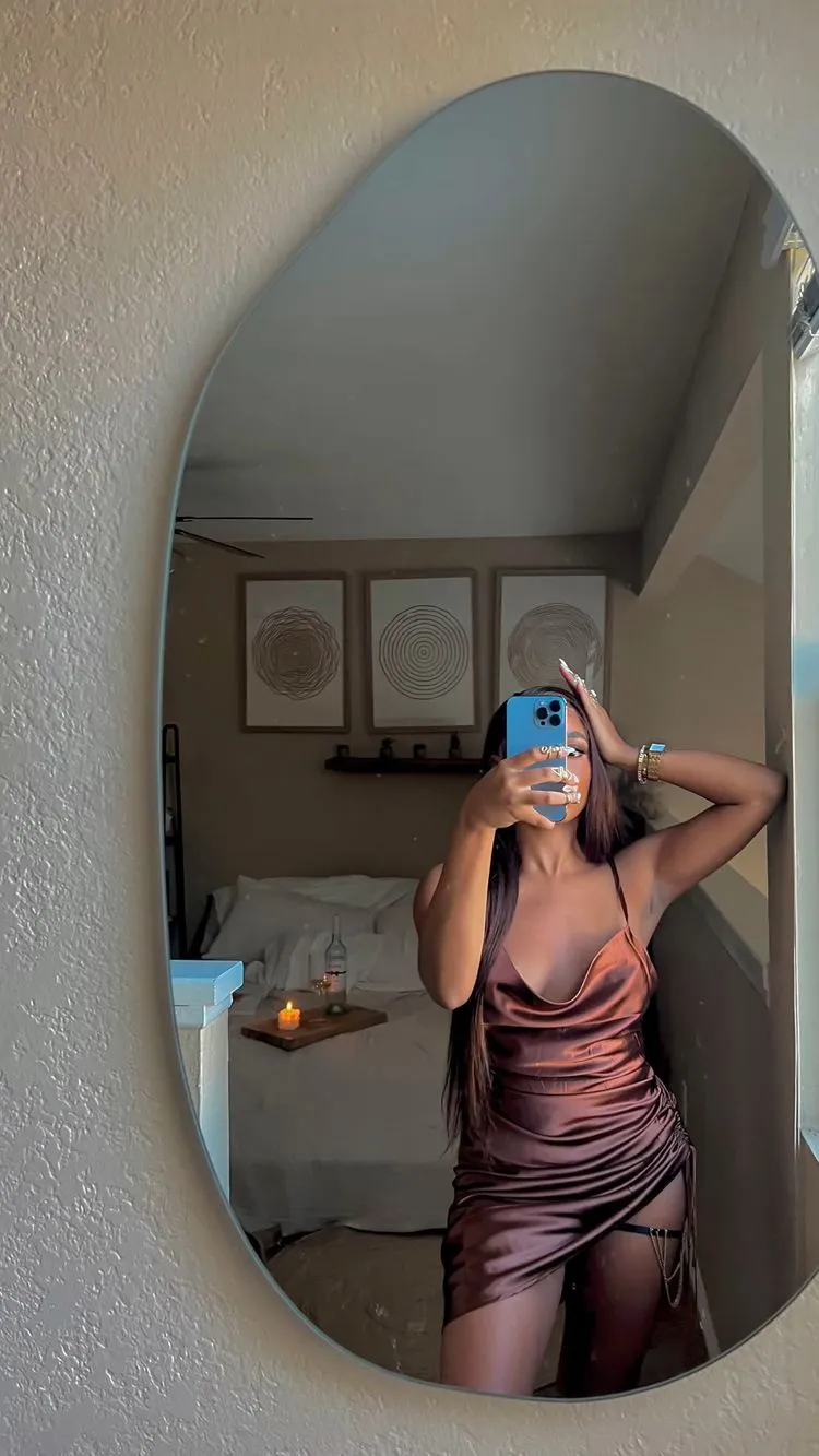 Diynav Straps Brown Silk Party Dress,Sexy Homecoming Dress HZ1017