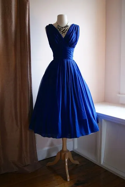 Diynav Blue V Neck Tulle Short Homecoming Dress HZ1017