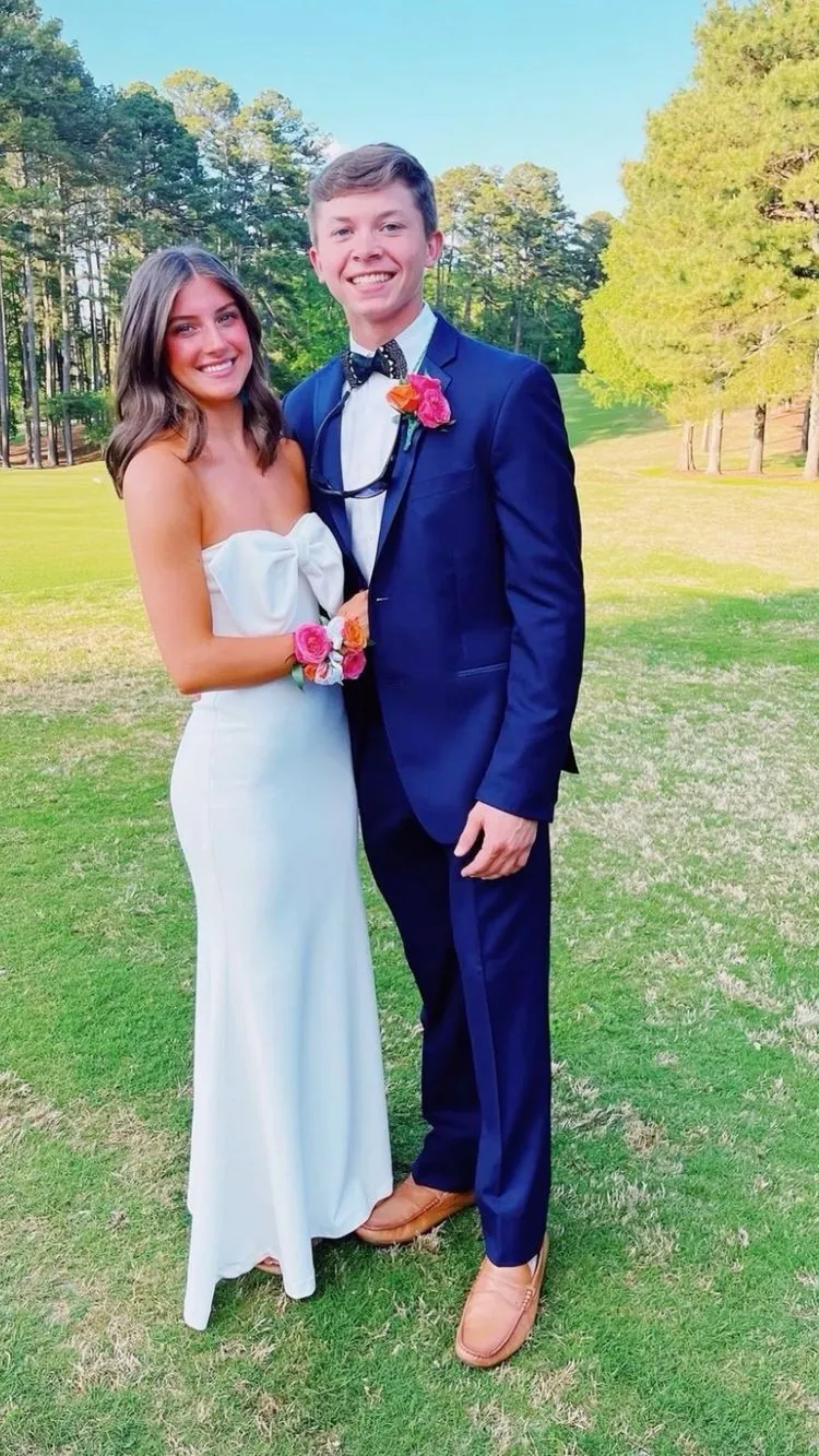 Diynav Sleeveless Mermaid Prom Dress Elegant White Evening Dress HZ1017