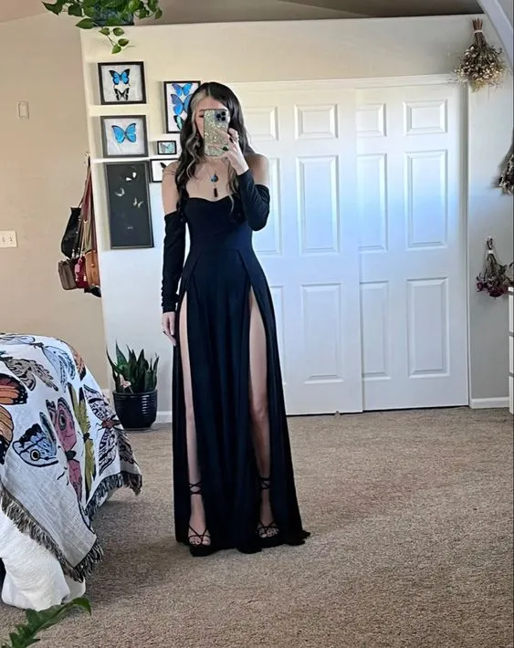 Diynav Long Prom Dress,Sexy Evening Dress HZ1017 - Image 2