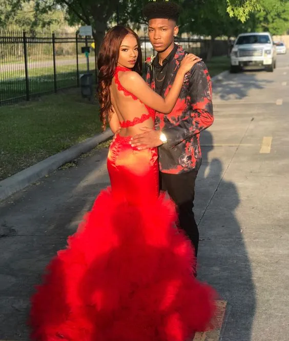 Diynav Backless Mermaid Long Prom Dress Sexy Evening Gown HZ1017