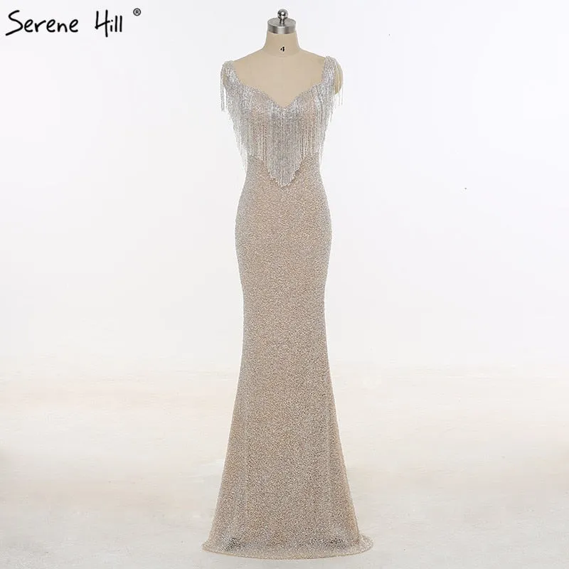 Diynav Full Beading Long Mermaid Evening Dresses HZ1017