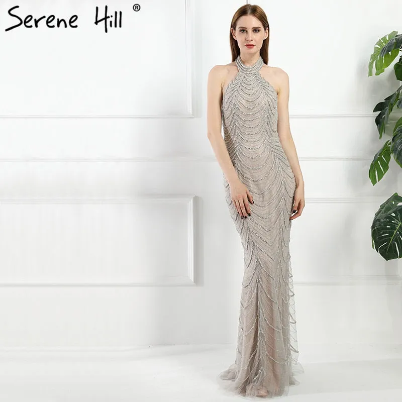 Diynav Halter Sexy Diamond Mermaid Evening Dresses Evening Gowns HZ1017