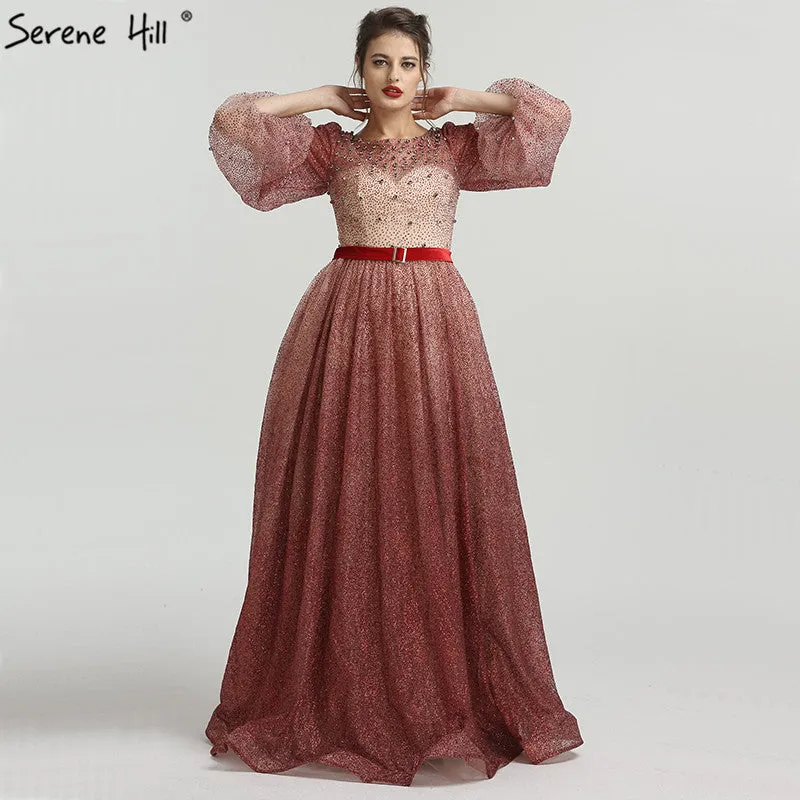 Diynav Sale no return no refund Sale Diamond Crystal Evening Dresses Embroidery Pearls Fashion Sexy Evening Gowns HZ1017