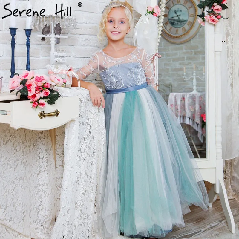 Diynav Sale No Return No Refund Sale Waterfall Beading first Communion Dresses For Girls pageant HZ1017