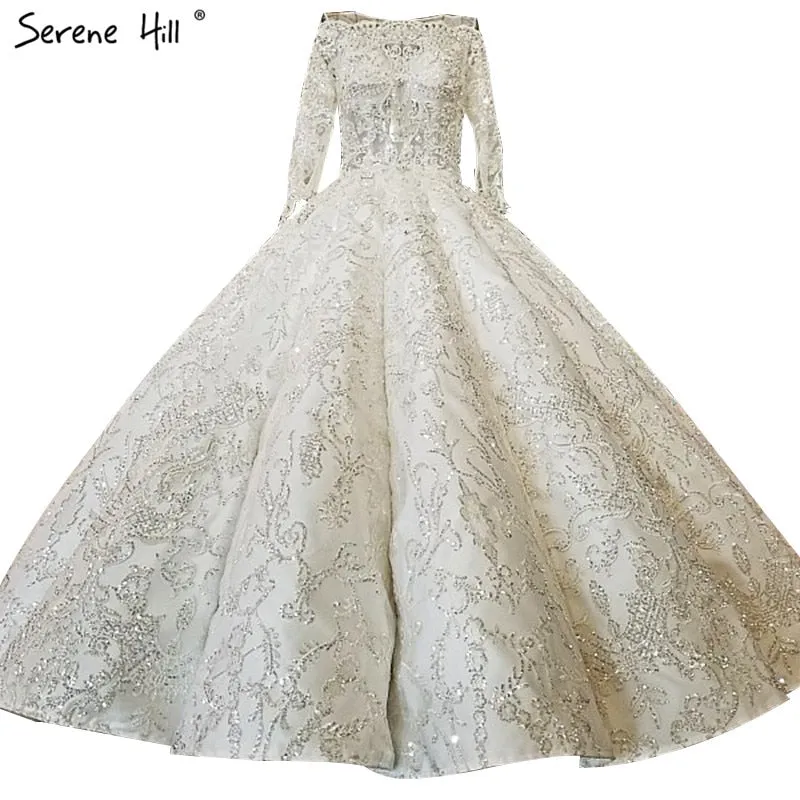 Diynav Diamond Sequined Sparkly Sexy Wedding Dresses 2025 High-end HZ1017