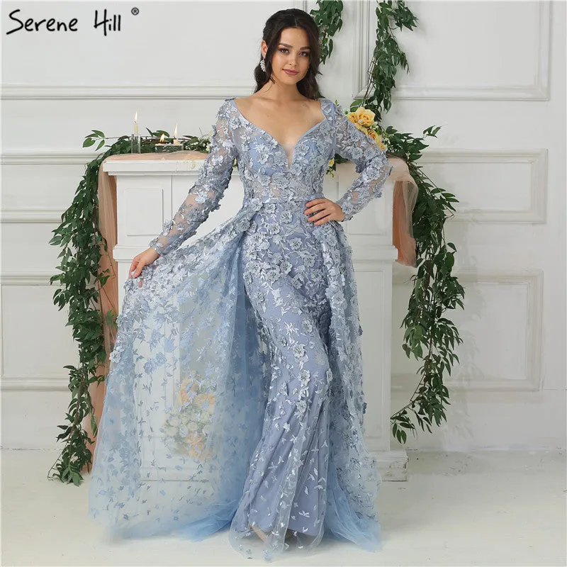 Diynav Sale no return no refundSale Long Sleeves Mermaid With Cap Evening Dresses HZ1017