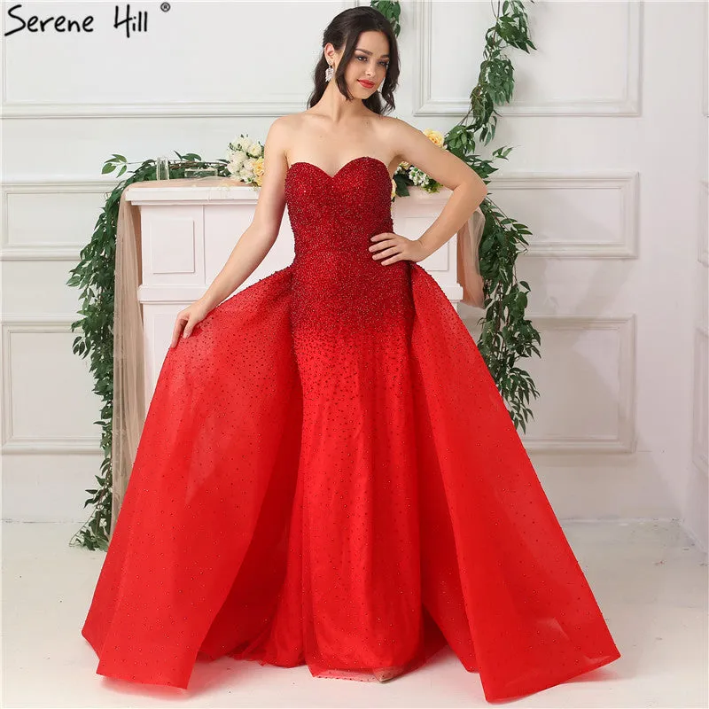 Diynav Design Full Crystal Evening Dresses Off Shoulder Mermaid HZ1017